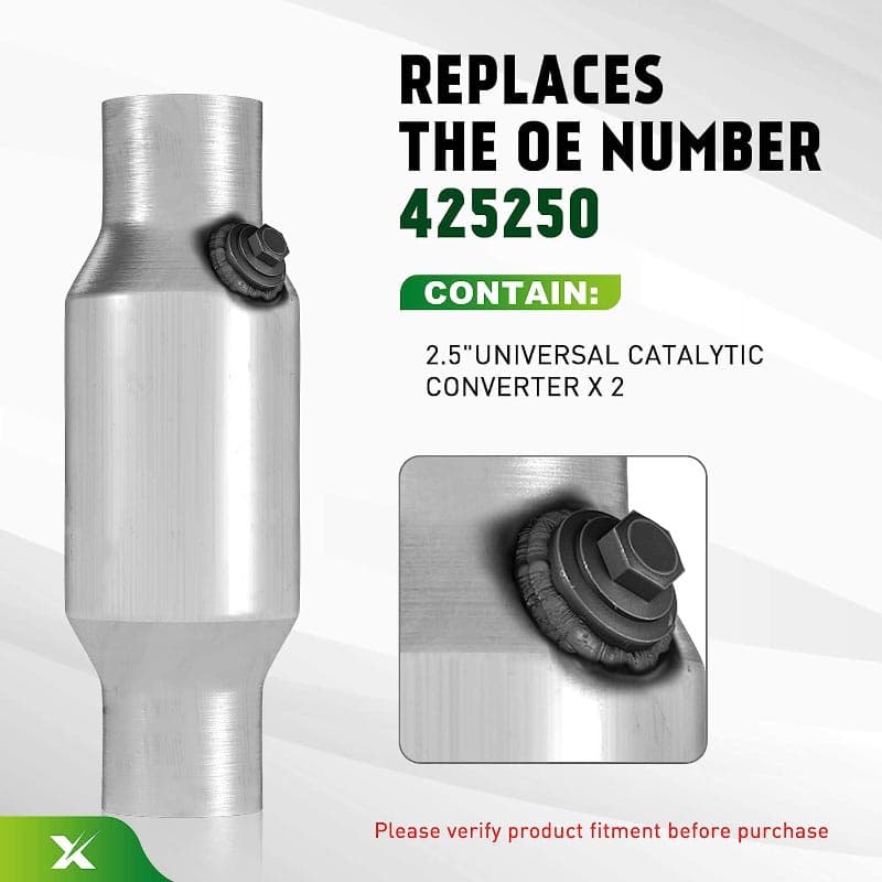 2.5" Inlet/Outlet Universal Catalytic Converter