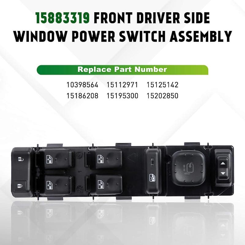 15883319 Front Driver Side Window Master Power Switch